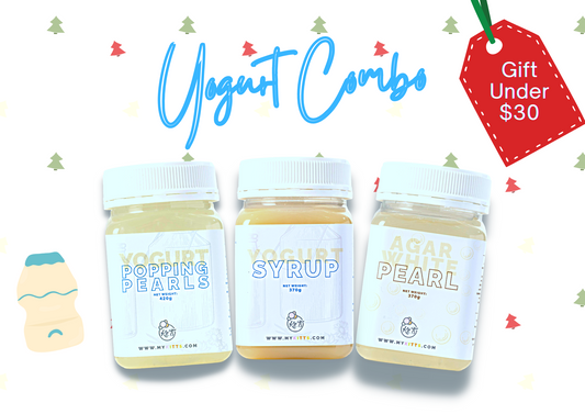 Yogurt Yakult Trio - (Syrup | Popping Pearls | Agar White Pearls)