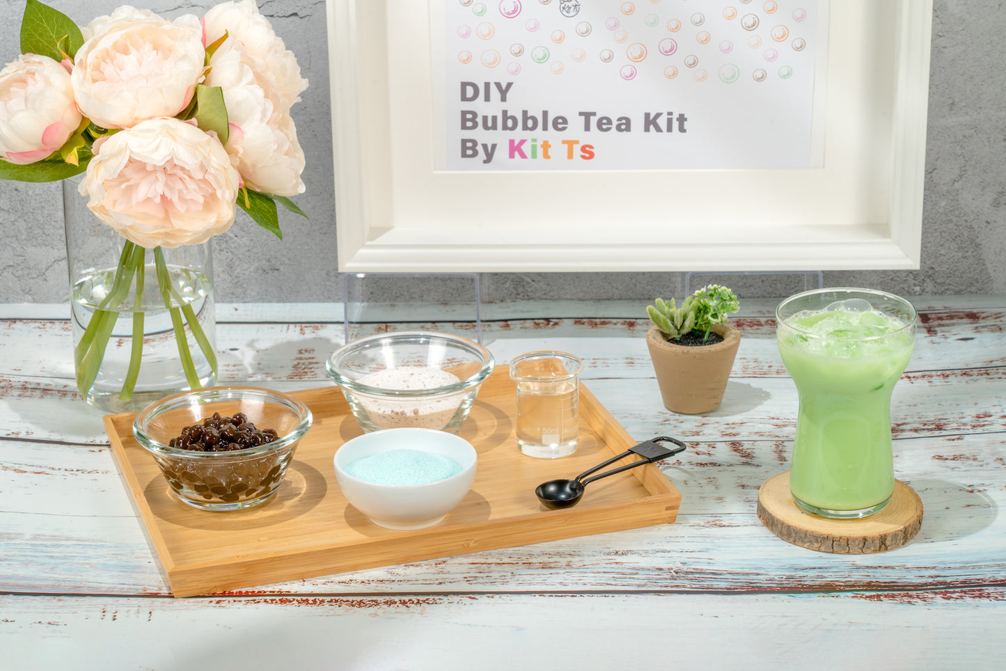 Honeydew Milk Tea DIY Bubble Tea Kit - Makes 13 Serves!