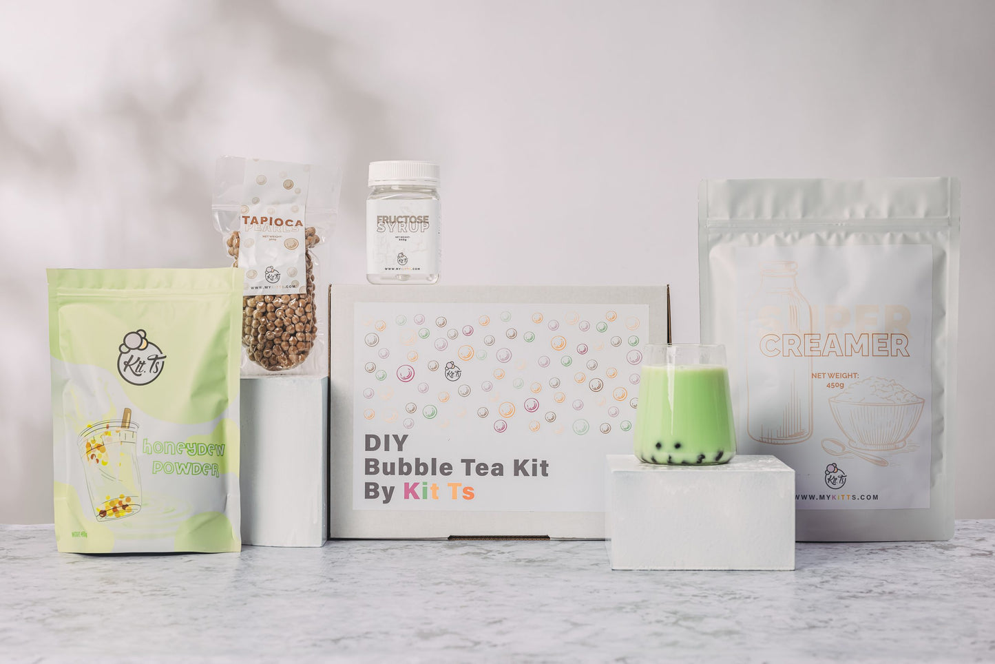 Honeydew Milk Tea DIY Bubble Tea Kit - Makes 13 Serves!