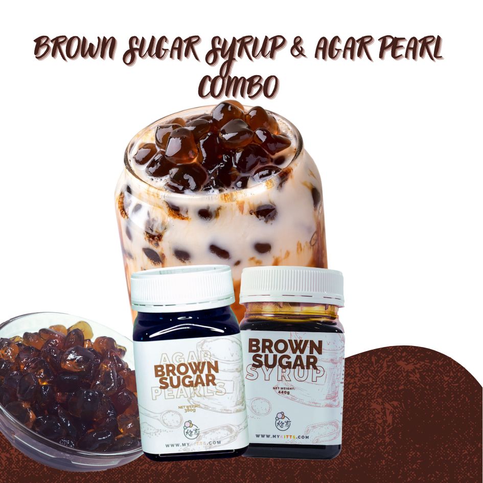 Brown Sugar Agar Pearls & Syrup Combo - SAVE 5%