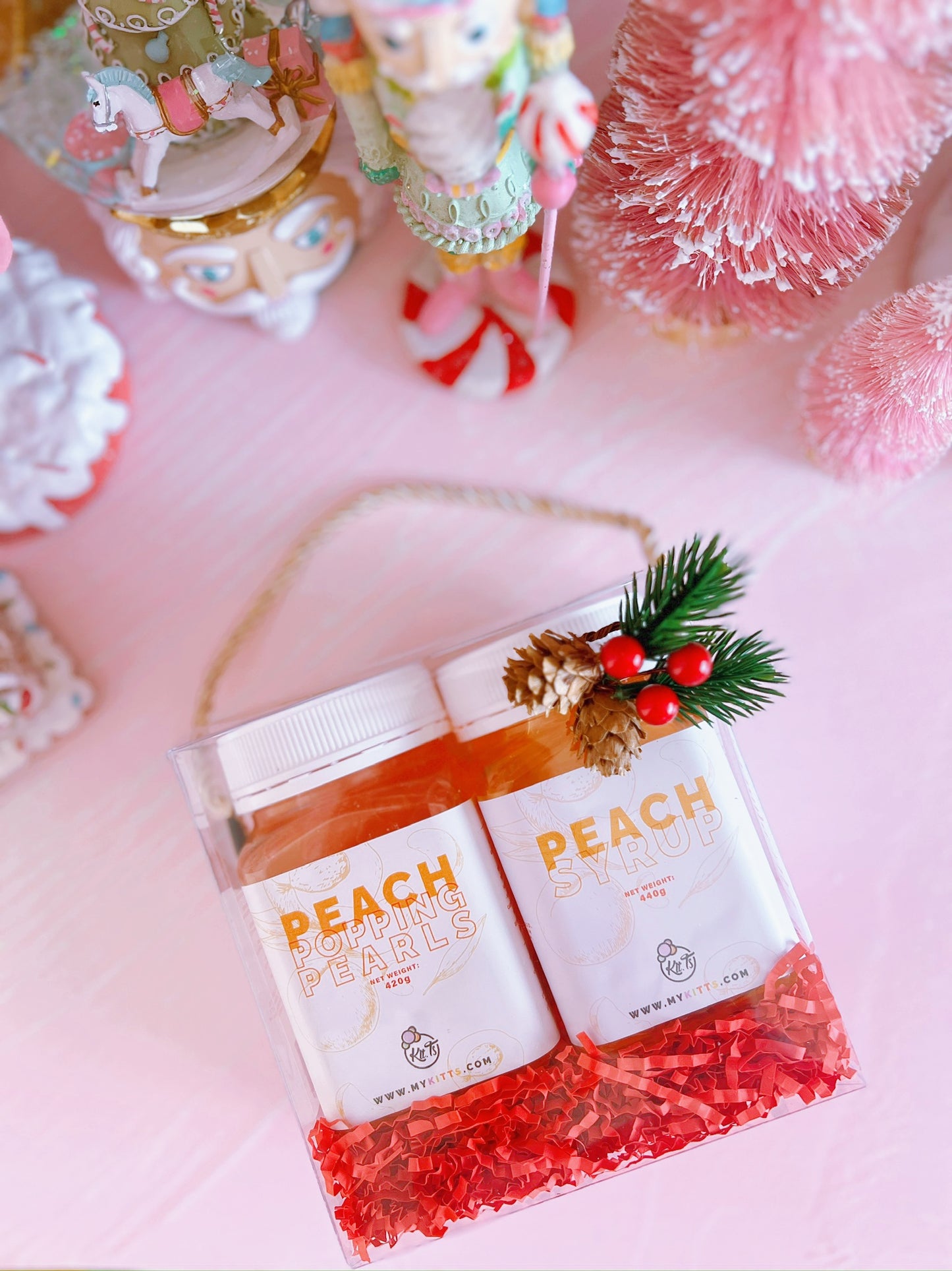 Peach Deluxe Christmas Gift Set (Duo)