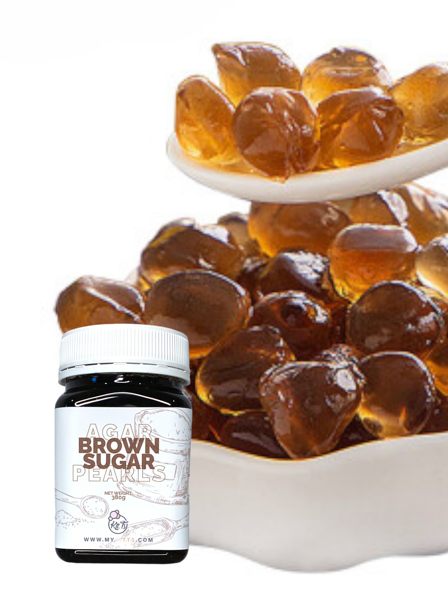 Brown Sugar Agar Pearls 370g