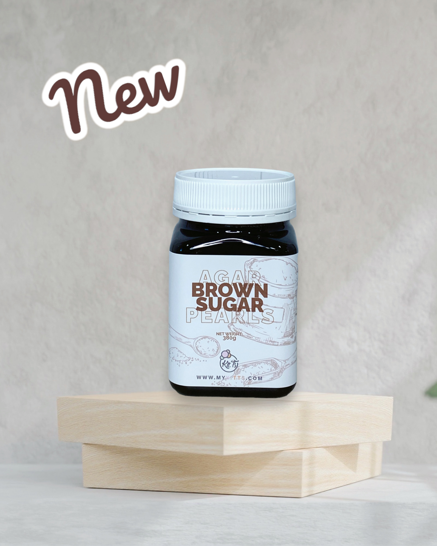 Brown Sugar Agar Pearls 370g