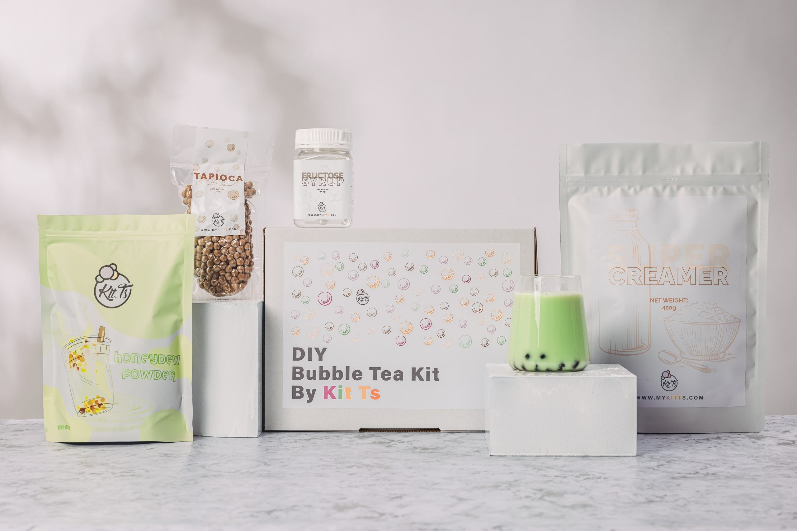 Honeydew Milk Tea DIY Bubble Tea Kit - Makes 13 Serves!